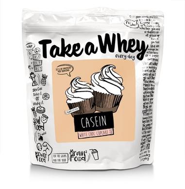 Казеїн, Micellar Casein, білий шоколад, Take a Whey, 750 г - фото