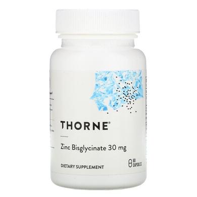 Thorne Research, бісгліцинат цинку, 30 мг, 60 капсул (THR-01174) - фото