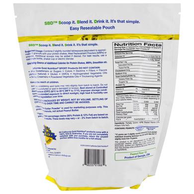 Арахисовая мука, Peanut Butter Flour, 12% жира, California Gold Nutrition, без глютена, 454 г - фото