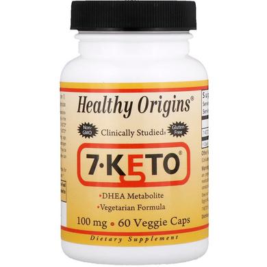 7 кето Дегідроепіандростерон, 7-Keto, Healthy Origins, 100 мг, 60 капсул - фото