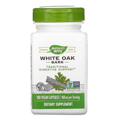 Кора білого дуба, White Oak Bark, Nature's Way, 480 мг, 100 капсул - фото