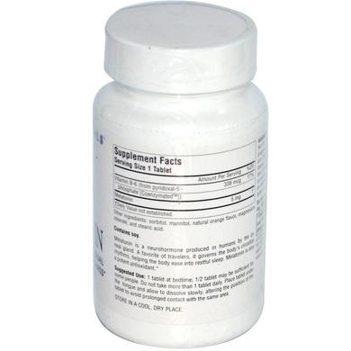 Мелатонін, Melatonin, Source Naturals, апельсин, 5 мг, 200 таблеток - фото