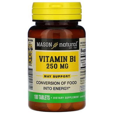 Витамин B-1, 250 мг, 100 таблеток - фото