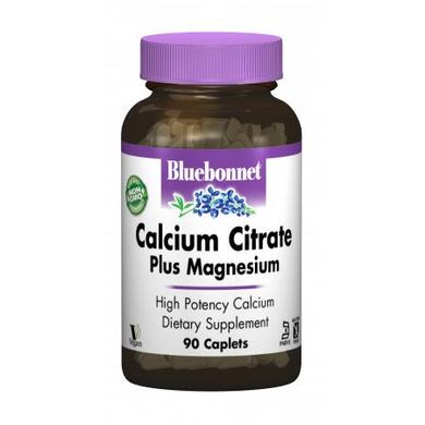 Цитрат кальцію + магній, Bluebonnet Nutrition, 90 капсул - фото