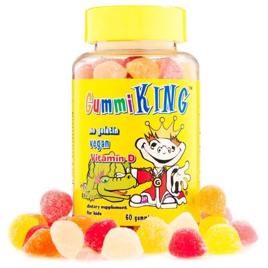 Витамин Д (жевательный), Vitamin D, Gummi King, 60 конфет - фото