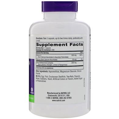 Витамин С (аскорбиновая кислота), Easy-C, Natrol, 500 мг, 240 капсул - фото