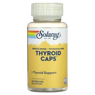 Здоров'я щитовидної залози, Thyroid Caps, Solaray, 60 капсул - фото