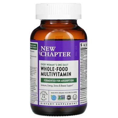Вітаміни для жінок, Womans Multi, New Chapter, 1 в день, 72 таблетки - фото