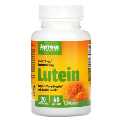Лютеїн, Lutein, Jarrow Formulas, 20 мг, 60 капсул - фото