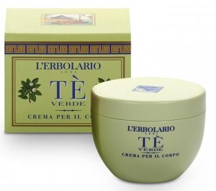 Ароматизированный крем для тела Зелёный чай, L’erbolario, 300 мл - фото