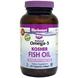 Рыбий жир Омега-3, Fish Oil Omega-3, Bluebonnet Nutrition, 120 капсул, фото – 1