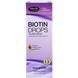 Биотин в каплях, Biotin Drops For Healthy Hair & Nails, Life Flo Health, ванильный вкус, 10 000 мкг, 60 мл, фото – 1