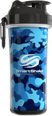 Шейкер DW. camo blue, голубой камуфляж, Smart Shaker, 750 мл - фото