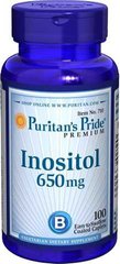 Інозітол, Inositol, Puritan's Pride, 650 мг, 100 таблеток - фото