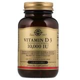 Вітамін Д3 (холекальциферол), Vitamin D3, Solgar, 10000 МО, 120 капсул, фото