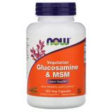 Глюкозамін & МСМ, Now Foods, 120 гелевих капсул, фото