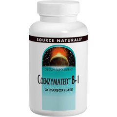 Тиамин, Coenzymated B-1, Source Naturals, коэнзимный, 60 таблеток - фото