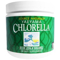 Хлорелла (Yaeyama Chlorella), Source Naturals, 226.8 грамм - фото