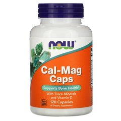 Кальцій і магній, Calcium & Magnesium, Now Foods, 120 капсул - фото
