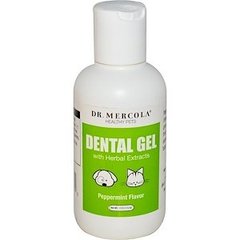 Стоматологічний гель для тварин, Dental Gel, Dr. Mercola, м'ята, 113,4 г - фото