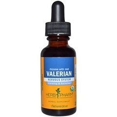 Валериана, экстракт корня, Valerian, Herb Pharm, органик, 30 мл - фото