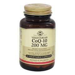 Коэнзим Q10, CoQ-10, Solgar, 200 мг, 30 капсул - фото