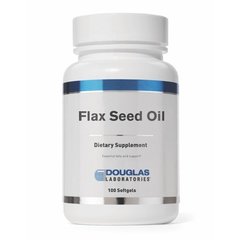 Льняное масло, Flax Seed Oil, Douglas Laboratories, 100 капсул - фото