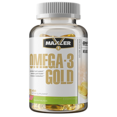 Омега-3, Omega-3 Gold, Maxler, 120 гелевих капсул - фото