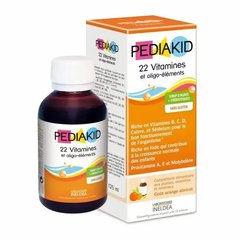 Мультивитамины для детей, сироп, 22 Vitamins & minerals, Pediakid, 125 мл - фото