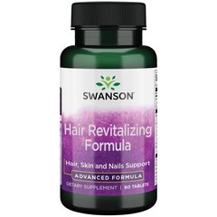 Волосся, відновлююча формула, Hair Revitalizing Formula, Swanson, 60 таблеток - фото