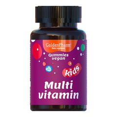 Мультивитамины для детей, GoldenPharm, 60 веганский мармелад - фото