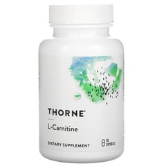 Thorne Research, L-карнітин, 330 мг, 60 капсул (THR-50202) - фото