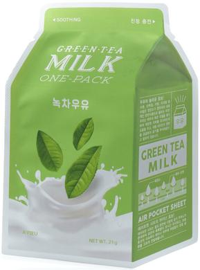 Маска для кожи лица, A'pieu, зеленый чай - фото