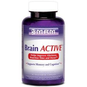 Улучшение работы мозга, Brain Active, MRM, 90 вегетарианских капсул - фото