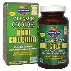 Сырые витамины с кальцием, Raw Calcium, Garden of Life, Vitamin Code, 120 капсул - фото