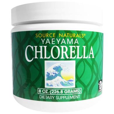 Хлорела (Yaeyama Chlorella), Source Naturals, 226.8 грамм - фото
