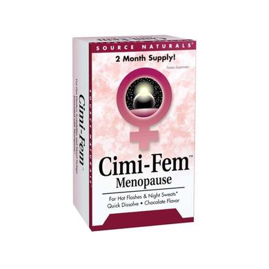Клопогон при менопаузі, Cimi-Fem, Source Naturals, шоколадний смак, 40 мг, 60 таблеток - фото