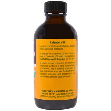 Масло календулы, Calendula Oil, Herb Pharm, органик, 120 мл - фото