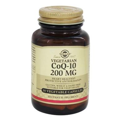 Коензим Q10, CoQ-10, Solgar, 200 мг, 30 капсул - фото