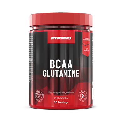 BCAA + Glutamine, натуральный, Prozis, 300 г - фото