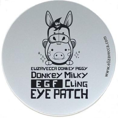 Патчі з молочними протеїнами з біоцеллюлози, Donkey Piggy Milky EGF Сling Eye Patch, Elizavecca, 60 шт - фото