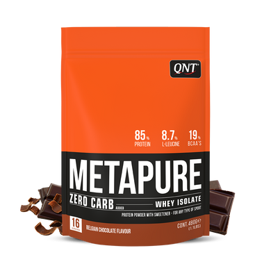 Протеїн, Metapure ZC Isolate, Qnt, смак бельгійський шоколад, 480 г - фото
