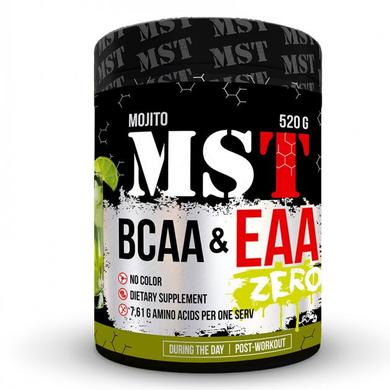 Комплекс BCAA & EAA Zero, MST Nutrition, вкус мохито, 520 г - фото