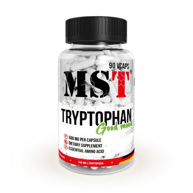 Триптофан, Tryptophan, MST Nutrition, 90 рослинних капсул - фото