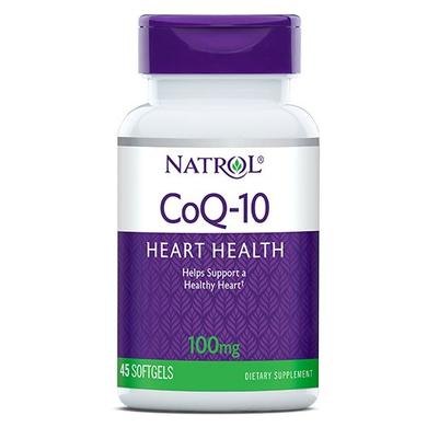 Коэнзим, CoQ-10, Natrol, 100 мг, 60 гелевых капсул - фото