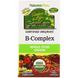 Комплекс витаминов группы В, B-Complex, Nature's Plus, Source of Life Garden, органик, 60 капсул, фото – 1