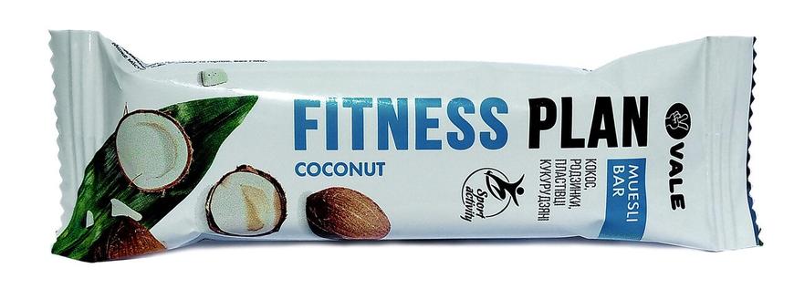Батончик-мюсли Fitness Plan, с кокосом, Vale, 25 г - фото