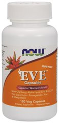 Витамины для женщин Ева, Eve, Women's Multi, Now Foods, 120 капсул - фото