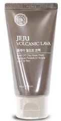 Маска-глина для очищения пор носа с вулканическим пеплом, 50 гр, Jeju Volcanic Lava, The Face Shop, Peel Off Clay Nose Mask - фото