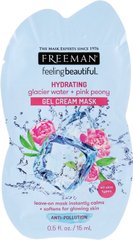 Крем-маска гелевая "Ледниковая вода и розовый пион", Feeling Beautiful Gel Cream Mask, Freeman, 15 мл - фото